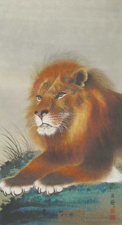蔡公衡 雄狮图 镜心 112×61cm